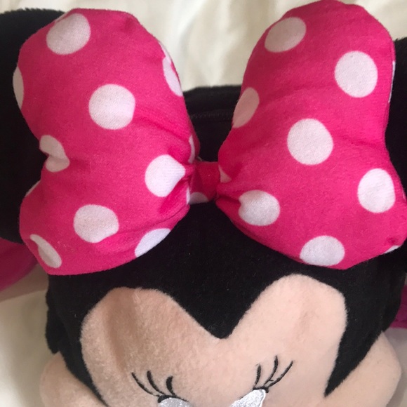 Disney Minnie Mouse Plush Face Girls Purse - Picture 5 of 5